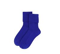 iMongol 100% puro calzini in cashmere per donne e uomini, per dormire, da letto, per esterni, realizzati in Mongolia interna, punta senza cuciture cucita a mano, Blu brillante, 4-7