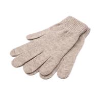 iMongol - Guanti da Donna in Puro Cashmere a Dita Piene - Lana Calda - Cammello, M