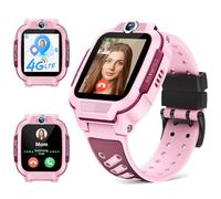 imoo Watch Phone, Smartwatch 4G per bambini con videochiamate HD, Smartwatch per bambini con GPS e monitoraggio in tempo reale, resistenza all'acqua IPX8 (Z3, Rosa)