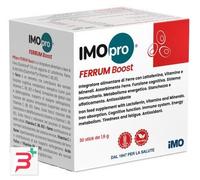 imo – Integratore di Ferro Ferrum Boost – Lattoferrina, Vitamine e Minerali – 30 stick da 1,6 g