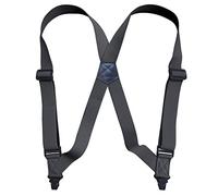 IMOSEI Bretelle Tracolla con Clip Laterale da Uomo A Due Clip per Il Tempo Libero All'Aperto Tracolla Antiallergica Tracolla con Clip Laterale in Plastica da 3,8 Cm - Grigio Scuro