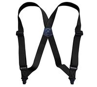 IMOSEI Bretelle Tracolla da Uomo con Clip Laterale per Il Tempo Libero all'Aria Aperta Tracolla Antiallergica Clip in Plastica da 3,8 Cm Clip Laterale Nera