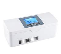 IMOSEI Frigorifero per insulina, armadio portatile per raffreddamento, display LCD ricaricabile USB 2-8 ° C temperatura costante/sistema di allarme, raffreddamento rapido intelligente a temperatura
