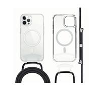 IMOSHION Backcover con cordino staccabile Cover per Apple iPhone 12 Pro Max, Trasparente