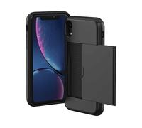 IMOSHION Backcover con portacarte Cover per Apple iPhone XR, Nero