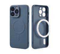 IMOSHION Backcover metallo Cover per Apple iPhone 14 Pro Max, Blu scuro