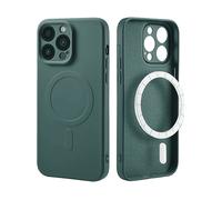 IMOSHION Backcover metallo Cover per Apple iPhone 14 Pro Max, Verde scuro