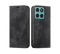 IMOSHION Bookcase CUSTODIA A LIBRO per Motorola Moto G57 Power, Nero