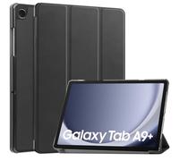 iMoshion Compatibile con Samsung Galaxy Tab A9 Plus Custodia a libro - Custodia a libro - Custodia in ecopelle nera [con supporto, fodera in microfibra, chiusura magnetica]