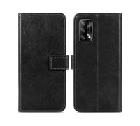 IMOSHION de luxe CUSTODIA A LIBRO per Oppo Oppo A74 (4G), Nero