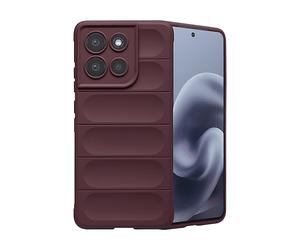 IMOSHION EasyGrip Backcover COVER per Motorola Motorola Moto G86, Rosso scuro