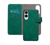 IMOSHION Luxury CUSTODIA A LIBRO per Samsung Samsung Galaxy S25 Edge, Verde scuro