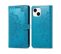 IMOSHION port carte Mandala Cover per Apple iPhone 15, Turchese