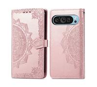 IMOSHION port carte Mandala Cover per Google Google Pixel 9 Pro XL, Rosa oro