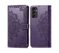 IMOSHION Port Carte Mandala Cover per Samsung Galaxy A14 (4G/5G), Viola
