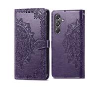 IMOSHION Port Carte Mandala Cover per Samsung Galaxy A15 (4G/5G), Viola