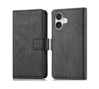 IMOSHION porta carte Cover per Apple iPhone 16, Nero