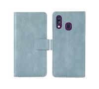 IMOSHION porta carte Cover per Samsung Samsung Galaxy A40, Azzurro