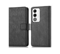 IMOSHION porta carte de luxe CUSTODIA A LIBRO per Oppo Oppo A5 5G, Nero