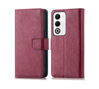 IMOSHION porta carte de luxe CUSTODIA A LIBRO per Oppo Oppo A5 5G, Rosso
