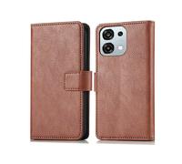 IMOSHION porta carte de luxe CUSTODIA A LIBRO per Oppo Oppo A6 Pro (5G), Marrone