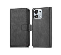 IMOSHION porta carte de luxe CUSTODIA A LIBRO per Oppo Oppo A6 Pro (5G), Nero
