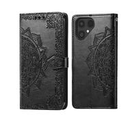 IMOSHION porta carte Mandala CUSTODIA A LIBRO per Fairphone 6, Nero
