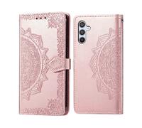 IMOSHION porta carte Mandala CUSTODIA A LIBRO per Samsung Galaxy A56 (5G), Rosa Oro