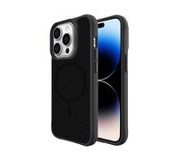 IMOSHION Rugged Hybrid Carbon metallo Cover per Apple iPhone 14 Pro Max, Nero