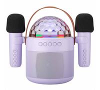 imoshion Sing & Shine set karaoke - altoparlanti e 2 microfoni - viola lavanda