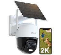 Imou 2K Telecamera WiFi Esterno Senza Fili con Pannello Solare, 2,4GHz WiFi