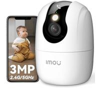 Imou 2K Telecamera WiFi Interno con One-Touch Chiamata, 3MP Telecamera da Interno con Crociera Automatica, Rilevamento AI Umano/Animali, Visione Notturna a Colori, Modalità Privata, 2,4/5GHz
