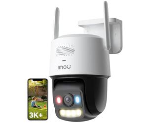 Imou 3K PoE Telecamera Wi-Fi Esterno, Telecamera Esterna, Modalità Privata | 2,4/5G, Visione Notturna a Colori, Rilevamento Uomo/Veicolo, Allarme con Sirena/Faretto, Audio Bidirezionale,Modalità Privata