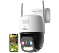 Imou 3K PoE Telecamera Wi-Fi Esterno, Telecamera Sorveglianza Visione Notturna a Colori, Rilevamento di Uomo/Veicolo, Allarme con Sirena & Faretto, Audio Bidirezionale, Modalità Privata, 2,4/5Ghz