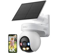 Imou 4K Telecamera WiFi Esterno Senza Fili con Pannello Solare 10000mAh 2,4/5GHz