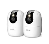 Imou 4MP/2K Kit Telecamere WiFi Interno con One-Touch Chiamata, 2pz | 2,4/5GHz, Crociera Automatica, Rilevamento AI Umano/Animali, Visione Notturna a Colori, Notifiche Real-Time, Modalità Privata