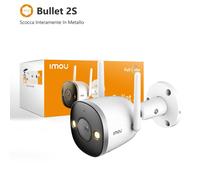 Imou Bullet 2S Telecamera IP WiFi Interno Esterno Cablate & Wireless Microfono