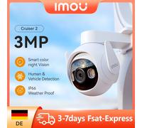 IMOU Cruiser 2 Telecamera di sicurezza esterna Wi-Fi da 3 MP AI Smart Tracking Rilevamento di veicoli umani Visione notturna IP66 Conversazione bidirezionale