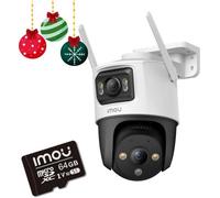 Imou Cruiser doppia fotocamera IP da 10 MP con scheda di memoria da 64 GB - e...