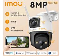 IMOU Cruiser Dual 8MP 3 + 5 Dual Lens Telecamera di sicurezza esterna PT Smart Home CCTV Telecamera IP Telecamera di sorveglianza per rilevamento veicoli