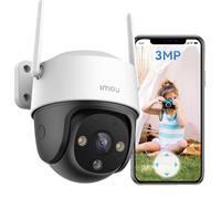 Imou Cruiser SE+ Telecamera di sicurezza 2K, Telecamera di sicurezza domestica per esterni, Telecamera CCTV WiFi per la casa, telecamera di sorveglianza con copertura a 360°, rilevazione del movimento