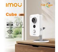 IMOU Cube 4MP WiFi Telecamera IP Interfaccia allarme esterno PIR Conversazione bidirezionale Rilevamento del suono anomalo Eccellente visione notturna IPC-K42P