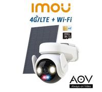 Imou Kit Telecamera AOV PT a batteria 5Mp 3K Kit Wi-FI + 4G con SIM inclusa