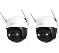 Imou Kit Telecamera Wi-Fi Esterno 5MP, Telecamera WiFi 360° 3K Visione Notturna a Colori, IP66, Tracciamento Intelligente, Rilevamento Umano con Faretto e Sirena, Audio Bidirezionale, 2,4Ghz Pack 2