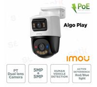 CAMERA POE ALGO 10MP (5MP+5MP PTZ) 3.6MM/IR30/IP66/SD/MIC/110DB AI