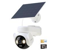 Imou Telecamera Esterno 4G/Wi-Fi con Pannello Solare, F1.0 Visione Notturna a Colori Aurora, AOV Registrazione 24/7, 5MP 360°, Rilevamento Umano/Veicoli, 10000mAh Batteria, 32GB SD/SIM Card Inclusa