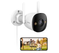 Imou Telecamera WiFi Esterno, 2MP Videocamera sorveglianza da Esterno Telecamera di Sicurezza con Rilevamento Umano, Impermeabile IP67, Visione Notturna 30m, Compatibile con Alexa, 2,4g, Bullet 2C 2MP