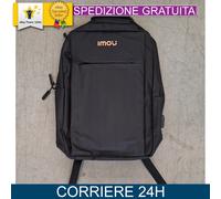 Imou Zaino Nero 46x20x15 cm - Elegante e Spazioso per Uso Quotidiano