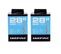 Impac 2pk Cycle Camere D'Aria 28" Race - Lungo Valvola Presta - 700x20-28c / 28x¾ - ⅞ / 28x0.90-1.10 / 27x1.00/622 20-28/630 22-25
