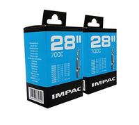 Impac - Confezione da 2 tubi per bicicletta 28" / 700c 28-45c (28-47/622-635) valvola Presta
